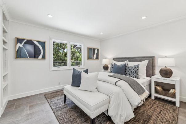 Bedroom, Interior, Recessed Lighting