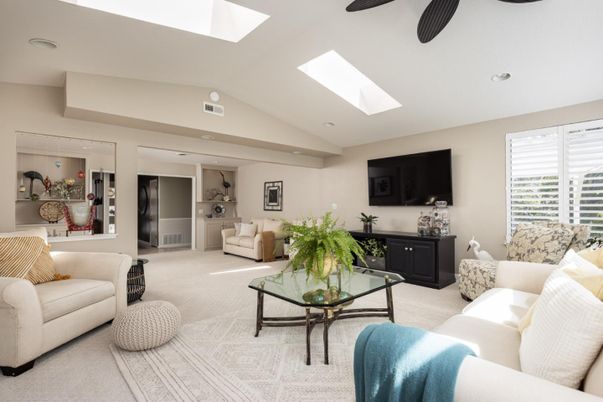 Interior, Living room, Recessed Lighting