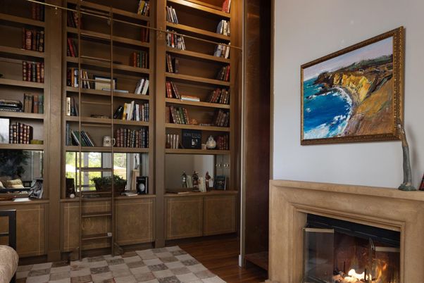 Fireplace, Interior, Wood Texture Flooring