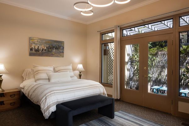 Bedroom, Interior, Pendant Lights