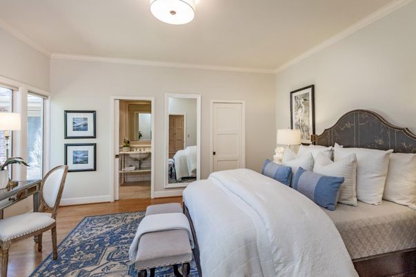 Bedroom, Interior, Wood Texture Flooring