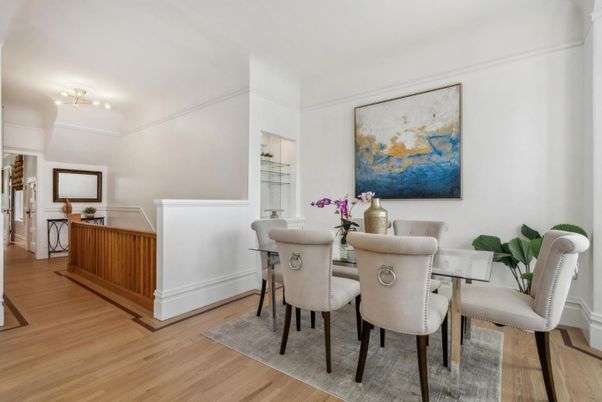 Dining room, Interior, Wood Texture Flooring
