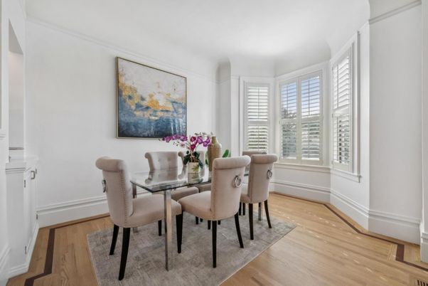 Dining room, Interior, Wood Texture Flooring