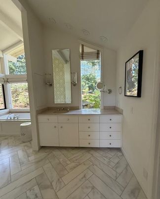 Bathroom, Dual Sink Vanities, Interior, Marble