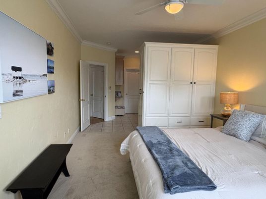 Bedroom, Interior, Recessed Lighting
