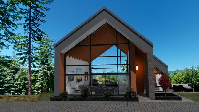 Exterior, Facade, Modern
