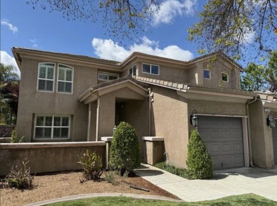 Attached, Exterior, Facade, Mediterranean