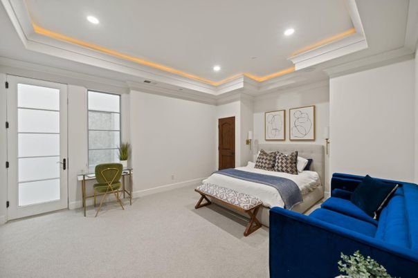 Bedroom, Interior, Recessed Lighting