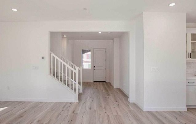 Interior, Recessed Lighting, Wood Texture Flooring