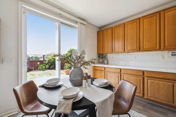 Dining room, Interior, Wood Texture Flooring