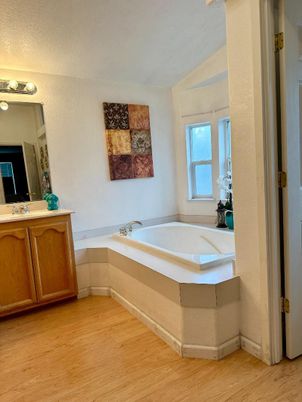 Bathroom, Interior, Wood Texture Flooring