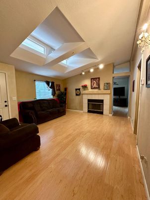 Fireplace, Interior, Living room, Wood Texture Flooring