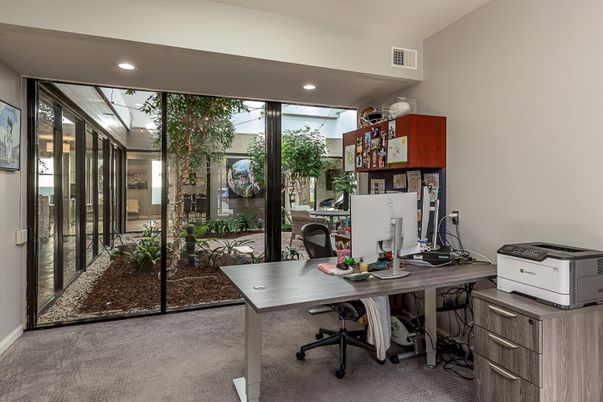 Home Office, Interior, Recessed Lighting