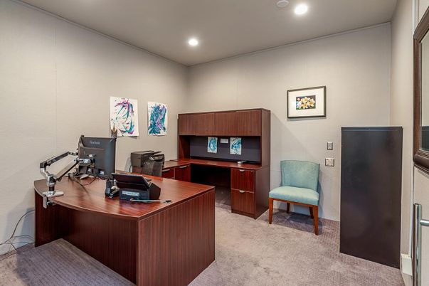 Home Office, Interior, Recessed Lighting