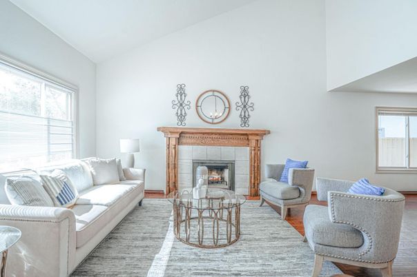 Fireplace, Interior, Living room, Wood Texture Flooring