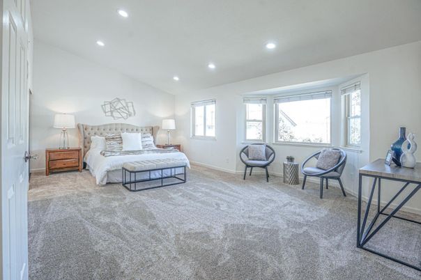 Bedroom, Interior, Recessed Lighting