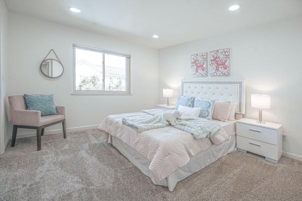 Bedroom, Interior, Recessed Lighting