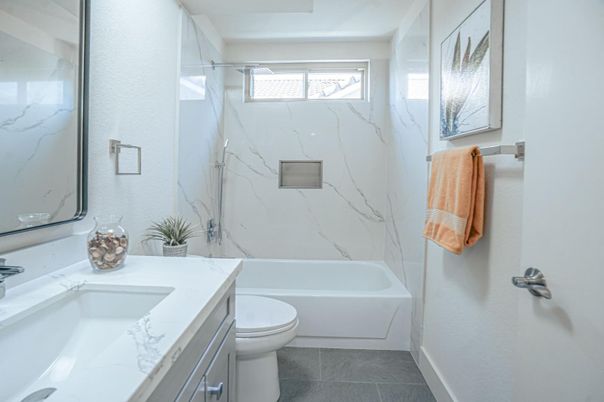 Bathroom, Interior, Marble Walls