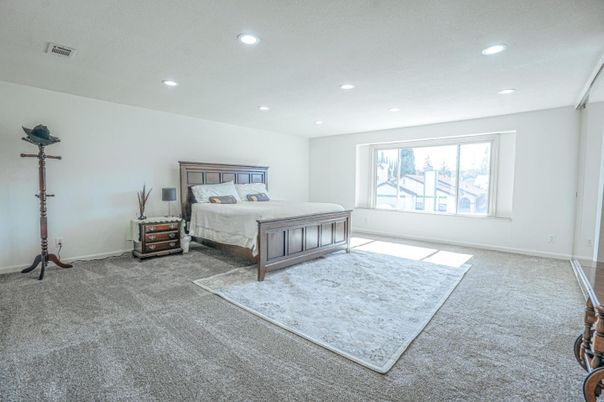 Bedroom, Interior, Recessed Lighting