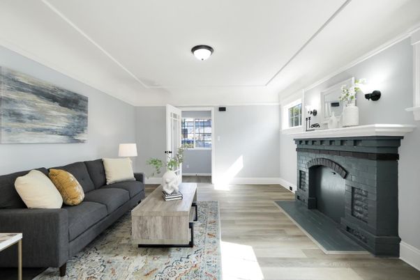 Fireplace, Interior, Living room, Wood Texture Flooring