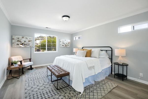 Bedroom, Interior, Wood Texture Flooring