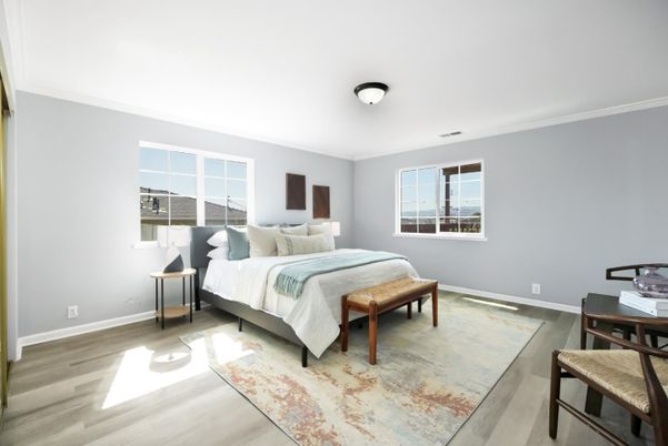 Bedroom, Interior, Wood Texture Flooring