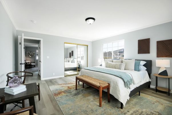 Bedroom, Interior, Wood Texture Flooring