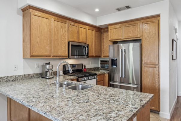 Interior, Kitchen, Recessed Lighting, Stainless Steel Appliances