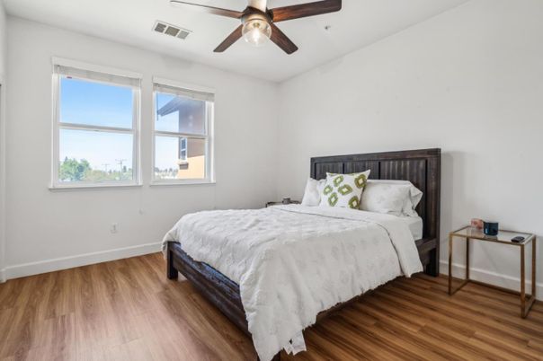 Bedroom, Interior, Wood Texture Flooring