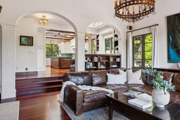 Chandelier, Interior, Living room, Wood Texture Flooring
