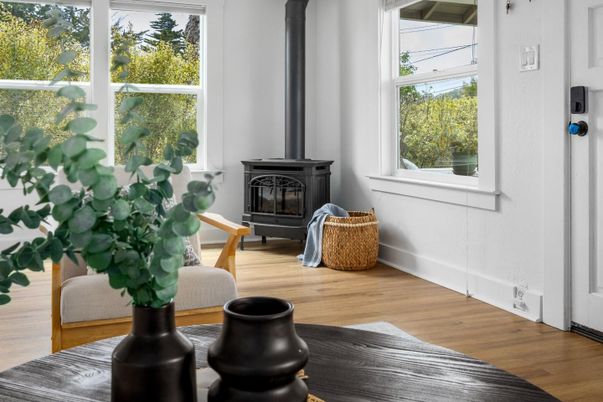 Fireplace, Interior, Wood Texture Flooring