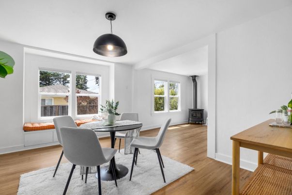 Dining room, Interior, Wood Texture Flooring