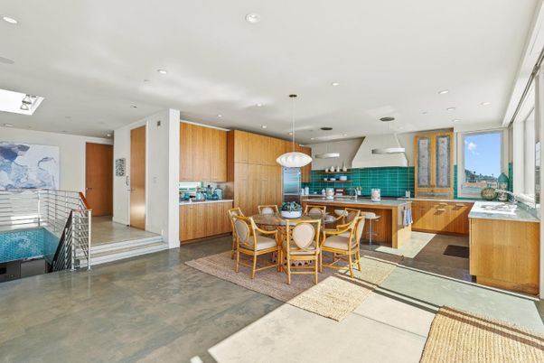 Dining room, Interior, Kitchen, Pendant Lights, Recessed Lighting