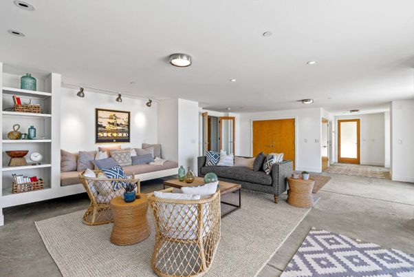 Interior, Living room, Recessed Lighting