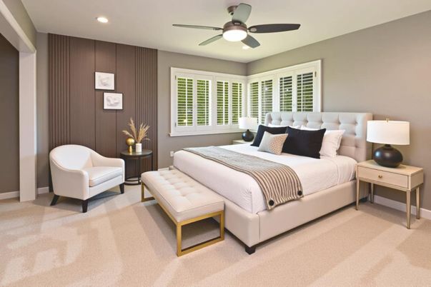 Bedroom, Interior, Recessed Lighting