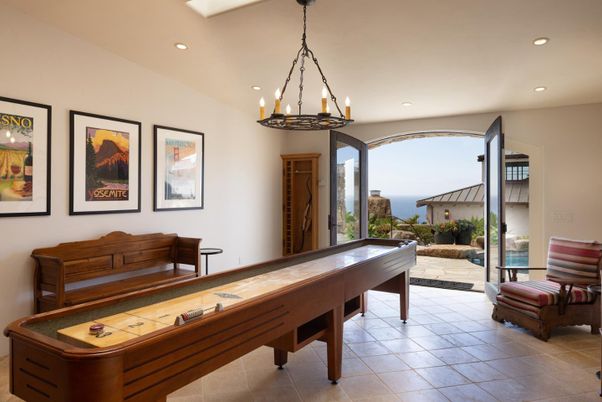 Billiard Table, Chandelier, Game Room, Interior, Pendant Lights, Recessed Lighting, Water