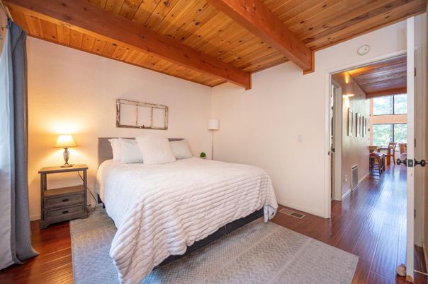 Bedroom, Interior, Wooden Beams, Wooden Ceilings, Wood Texture Flooring