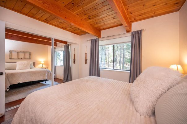 Bedroom, Interior, Wooden Beams, Wooden Ceilings, Wood Texture Flooring