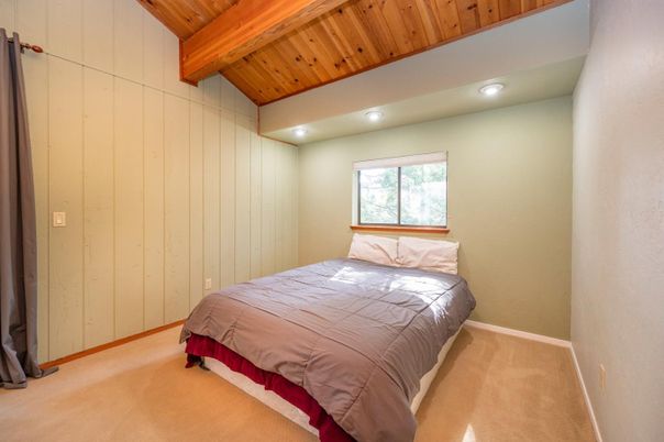 Bedroom, Interior, Recessed Lighting, Wooden Beams, Wooden Ceilings