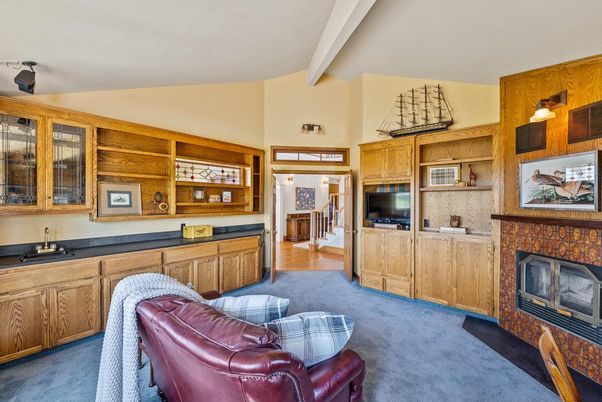 Fireplace, Interior, Living room, Wood Texture Flooring, Wooden Walls
