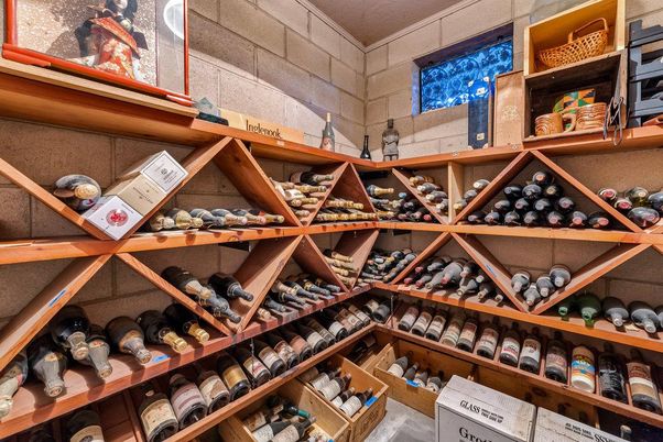 Interior, Stone Walls, Wine Storage