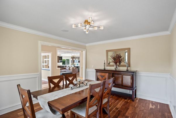 Dining room, Interior, Wood Texture Flooring