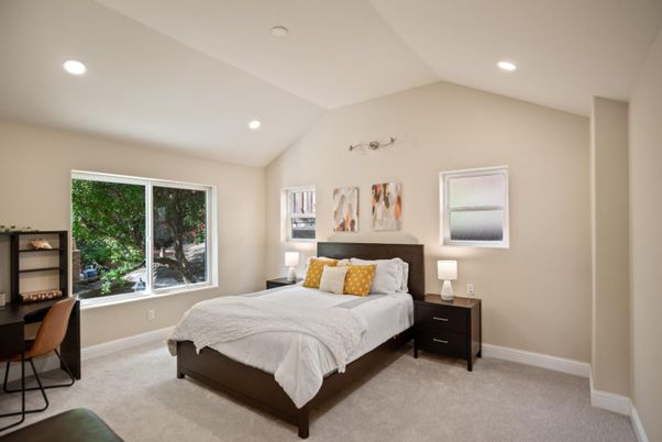 Bedroom, Interior, Recessed Lighting