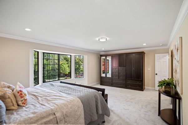 Bedroom, Interior, Recessed Lighting