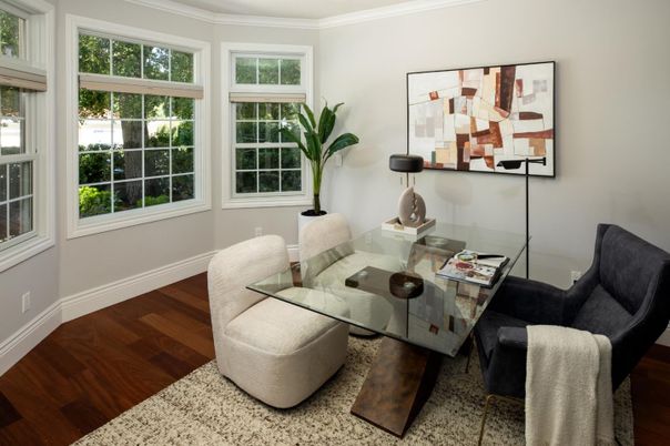 Home Office, Interior, Wood Texture Flooring