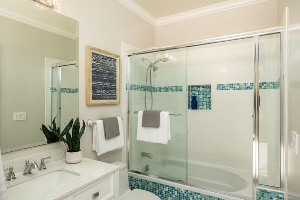 Bathroom, Glass Shower, Interior