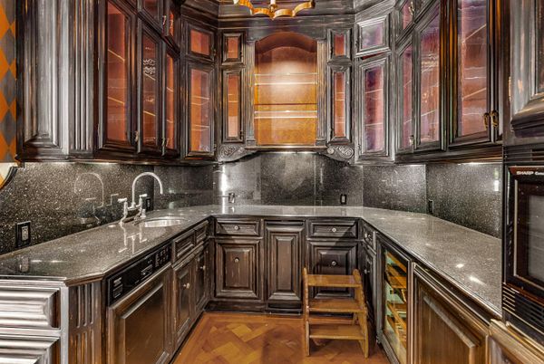Interior, Kitchen, Wood Texture Flooring