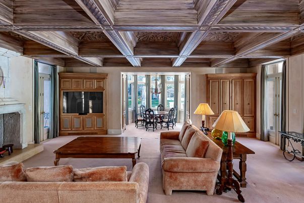 Dining room, Fireplace, Interior, Living room, Wooden Beams, Wooden Ceilings