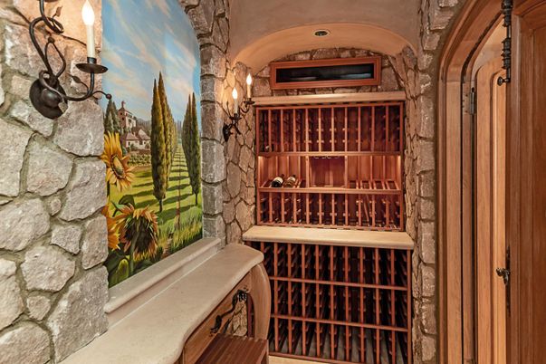 Interior, Stone Walls, Wine Storage