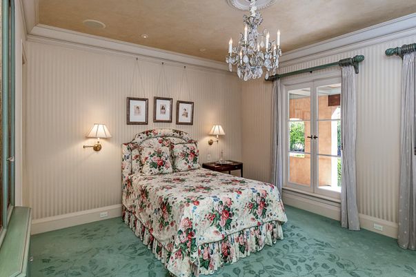 Bedroom, Chandelier, Interior